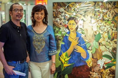 Angela Narciso Torres and artist Hermes, Philippines